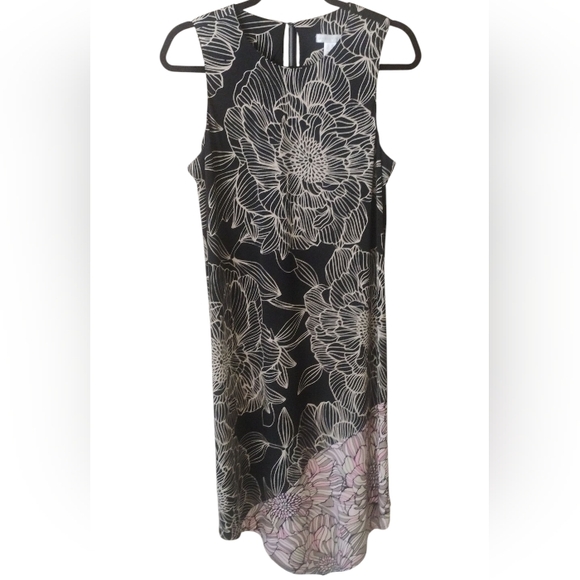 London Times Floral Asymmetrical Hem Dress Size 10 - Picture 1 of 4